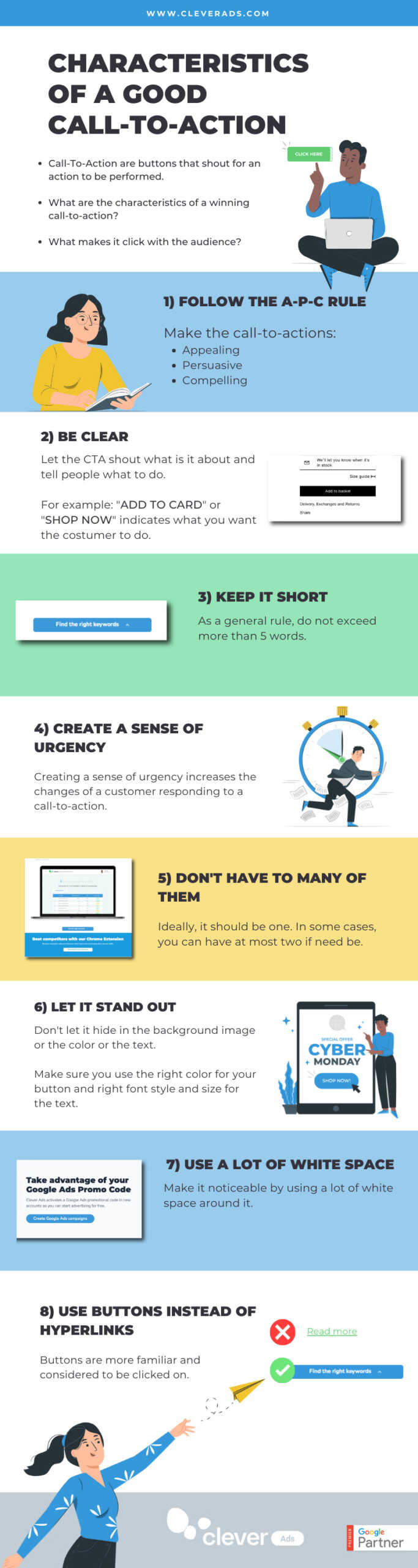CA creating urgency in sales infographic
