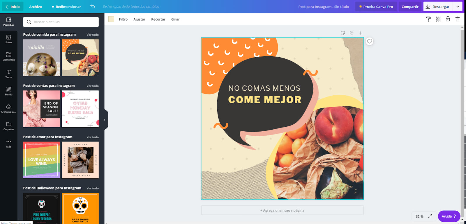 Herramientas para Agencias de Marketing Digital ejemplo canva