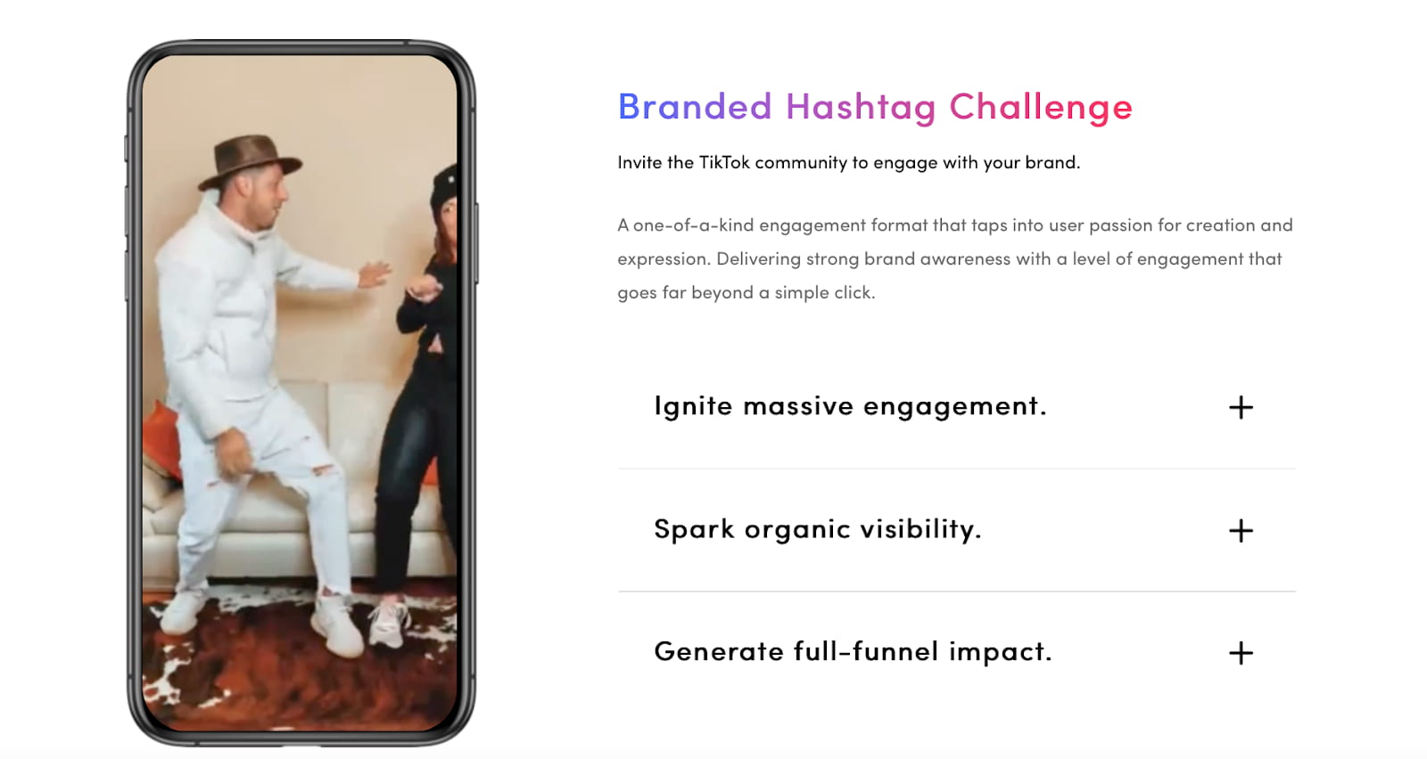 Branded hashtag challenge